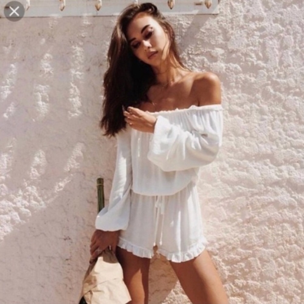 Off the shoulder romper